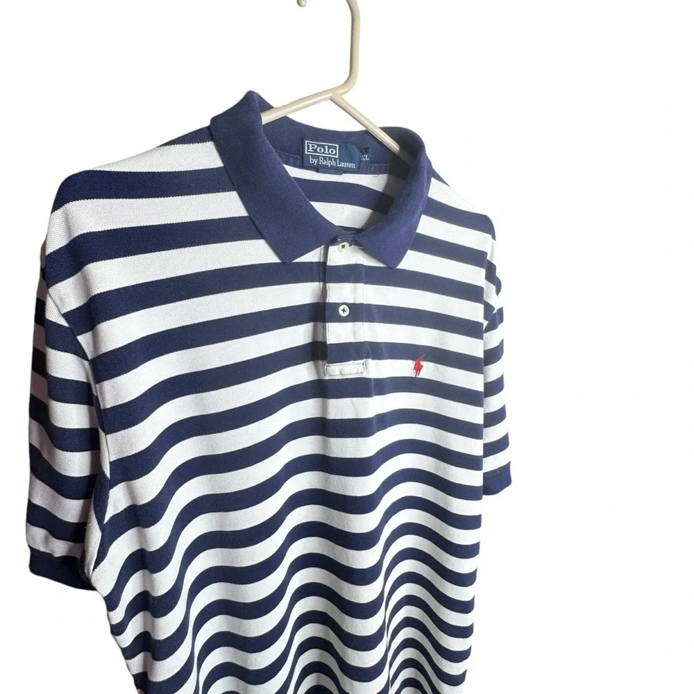 🔴 5 for $40 SALE!
Polo Ralph Lauren Men’s Blue White Striped Polo Shirt sz XL - Picture 4 of 9
